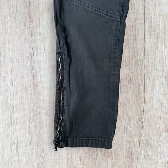 BDG Urban Outfitters Gray Olive Green Skinny Ankle Zip Stretch Utility Pants 27 - Picture 3 of 7